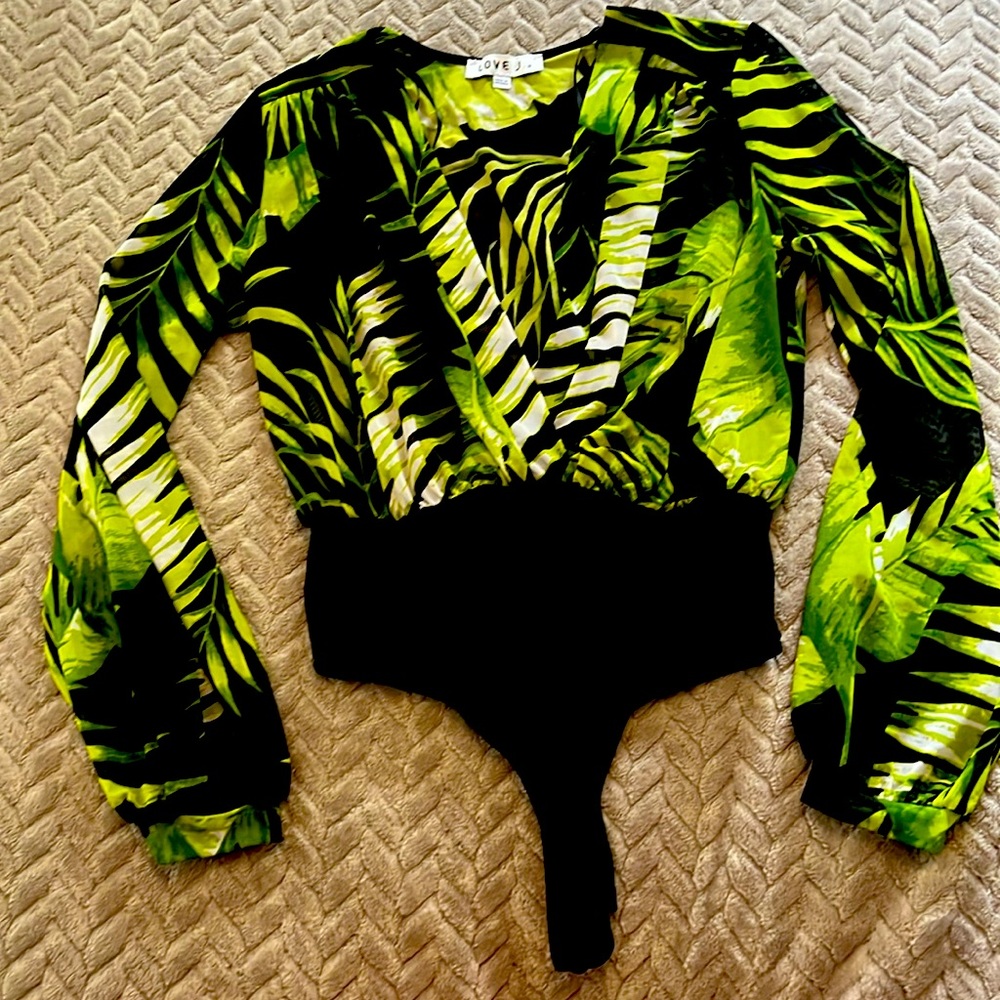 Sheer body suit top